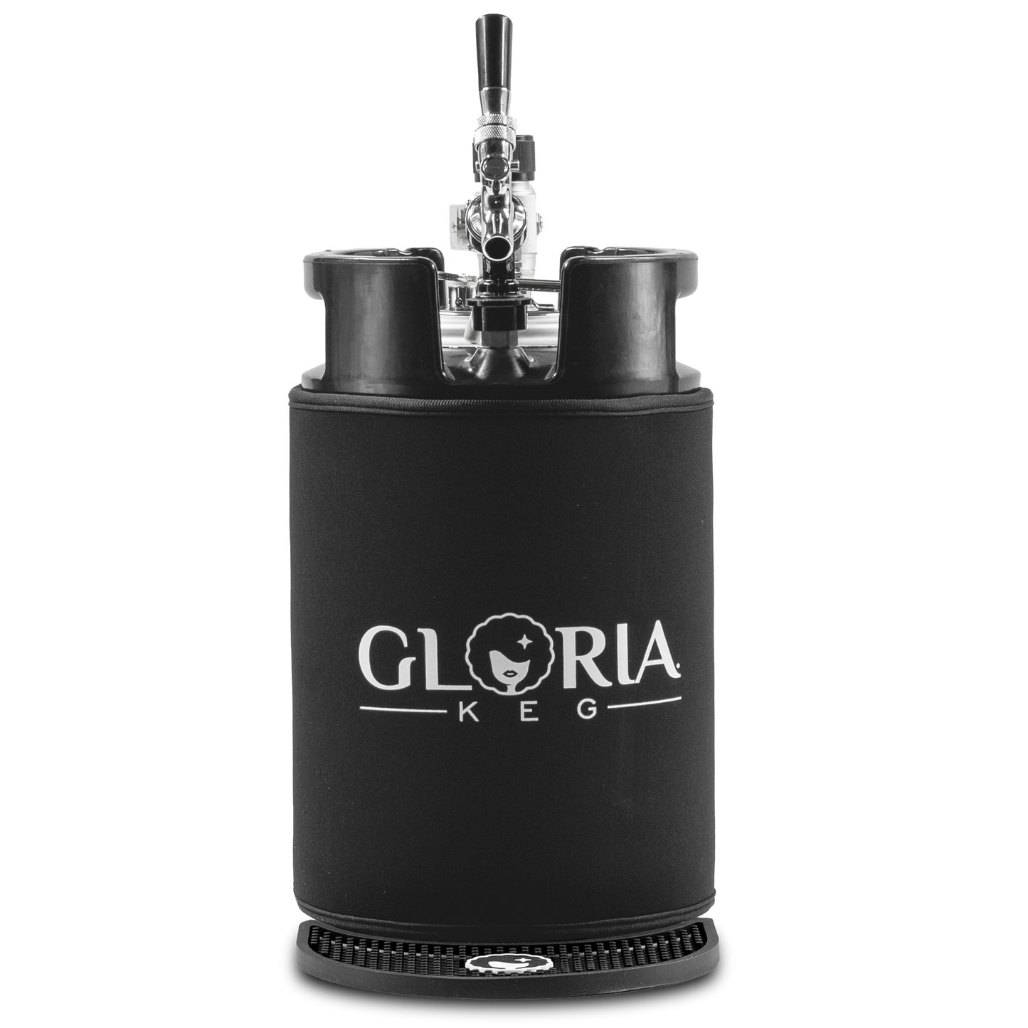 Big G 10L Gloria Keg facing straight forward on a white background