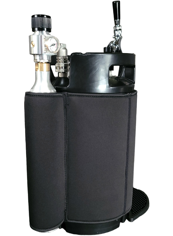 A 500 gram co2 cylinder designed for pressurizing 10L Big G Gloria Keg