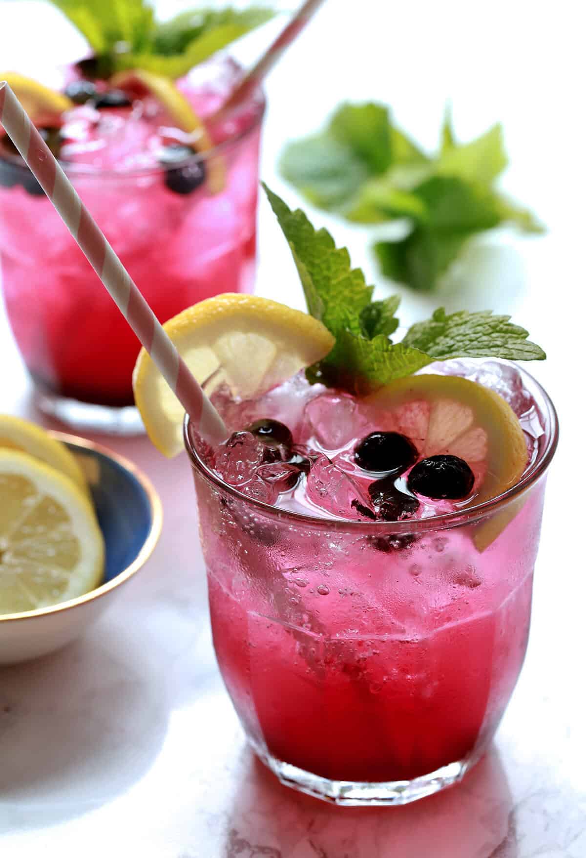 Lemon Blueberry Seltzer