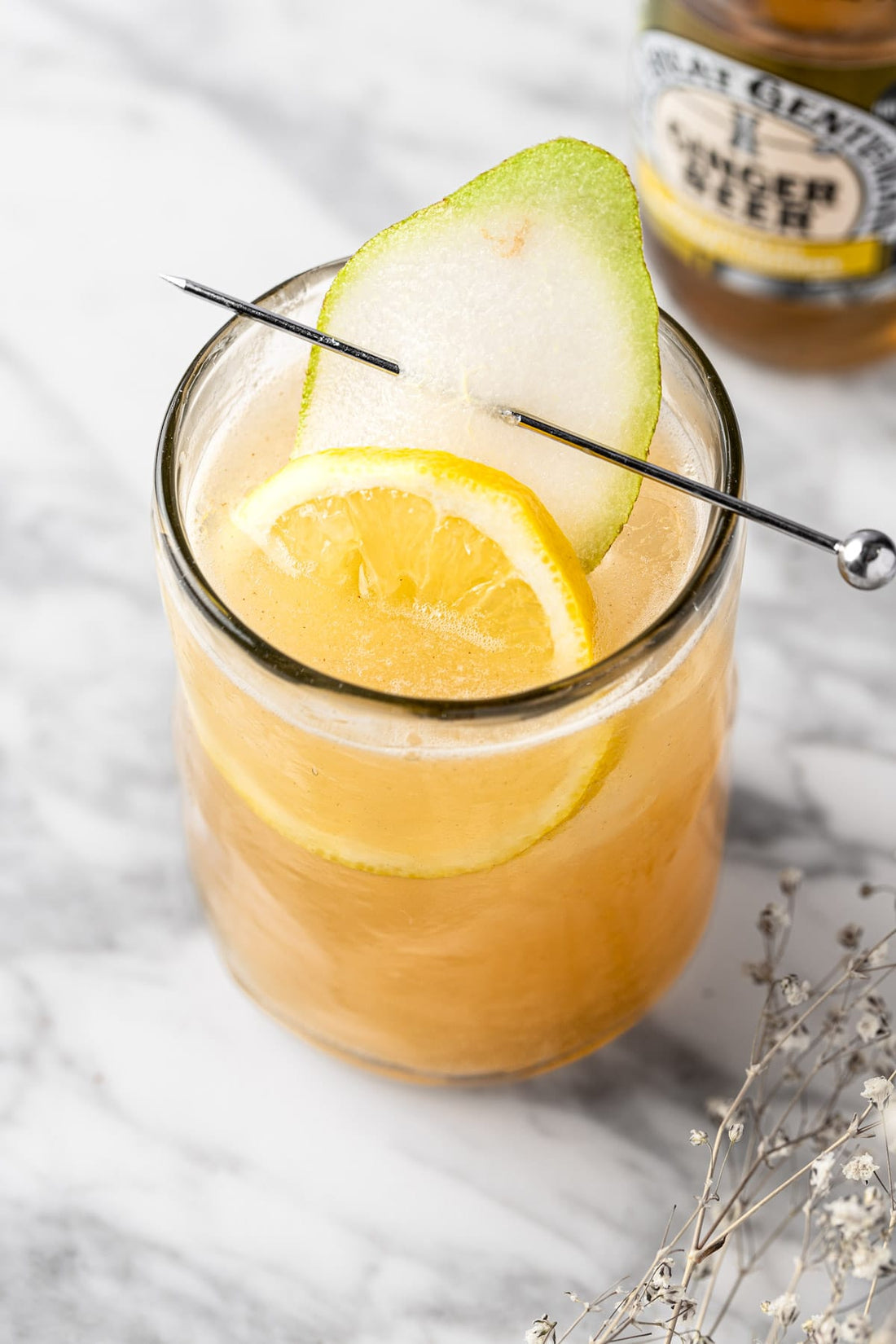 Spiced Pear Whiskey Punch